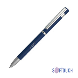 Ручка шариковая "Mars", покрытие soft touch темно-син