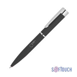 Ручка шариковая "Alice", покрытие soft touch черн