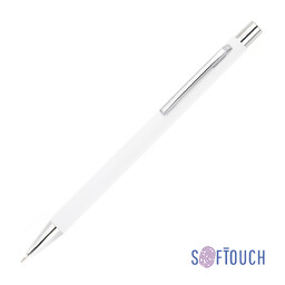 Ручка шариковая "Trade", покрытие soft touch бел