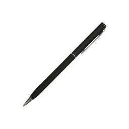 Ручка шариковая автоматическая BrunoVisconti® "PALERMO" цвет корпуса черный, soft-touch, 0.7 мм