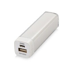Портативное зарядное устройство "Ангра", 2200 mAh, белый