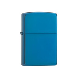 Зажигалка ZIPPO Classic с покрытием Sapphire™, латунь/сталь, синяя, глянцевая, 38x13x57 мм
