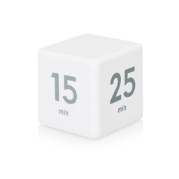 Таймер для тайм-менеджмента "Time Capsule" на 5-15-25-45 минут, софт-тач, белый