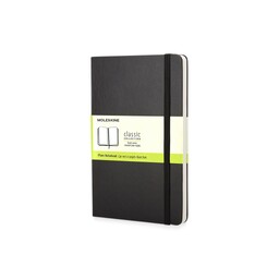 Записная книжка Moleskine Classic (нелинованный) в твердой обложке, Pocket (9x14см), черный