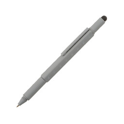 Ручка шариковая металлическая "Tool", серый. Встроенный уровень, мини отвертка, стилус