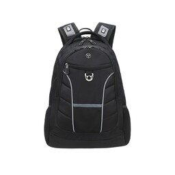 Рюкзак TORBER ПРОРЫВ с отделением для ноутбука 15", чёрный, полиэстер 600D, 35x20x47 см, 33л