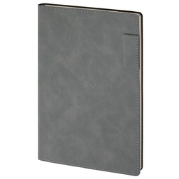 Ежедневник недатированный 17х24 см Lable Touch (Nubuck Touch тёмно-серый)