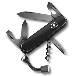 Нож Victorinox Spartan, 91 мм, 12 функций, черный