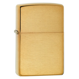 Зажигалка Zippo с покрытием Brushed Brass, латунь/сталь, золотистая, матовая, 36х12х56 мм
