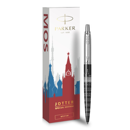 Parker Jotter Moscow Black CT, шариковая ручка, M, подарочная упаковка