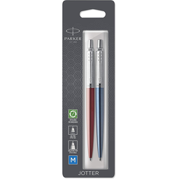 Parker набор подарочный Parker Jotter London - шар. ручка Red + гел. ручка Blue, M, блистер
