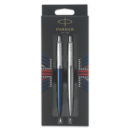 Parker набор подарочный Jotter London - шар. ручка Blue + гел. ручка Stainless Steel, M, блистер