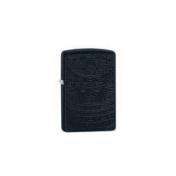 Зажигалка Zippo Tone on Tone Design с покрытием Black Matte, латунь/сталь, чёрная, 36x12x56 мм