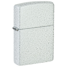 Зажигалка Zippo Classic с покрытием Glacier, латунь/сталь, белая, матовая, 38x13x57 мм