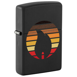Зажигалка ZIPPO Colorblock с покрытием Black Matte, латунь/сталь, черная, 38x13x57 мм, шт