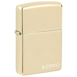 Зажигалка ZIPPO Logo с покрытием Champagne, латунь/сталь, золотистая, глянцевая, 38x13x57 мм, шт