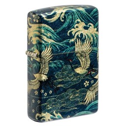 Зажигалка Zippo Eastern с покрытием 540 Tumbled Brass, латунь/сталь, зеленая, 38x13x57 мм