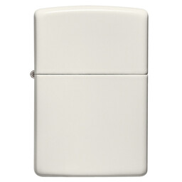 Зажигалка Zippo Classic с покрытием Glow In The Dark, латунь/сталь, белая, матовая, 38x13x57 мм