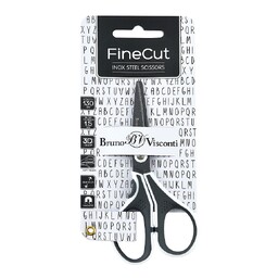 НОЖНИЦЫ  С ТЕФЛОНОВЫМ ПОКРЫТИЕМ, "FINECUT" 13 см. (эргономичные ручки) Белый/Чёрн