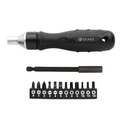 Отвертка с трещоткой Gear X черн