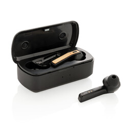 Наушники Bamboo Free Flow TWS с чехлом для зарядки черн