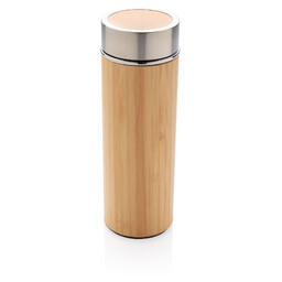 Герметичная вакуумная бутылка Bamboo, 350 мл коричнев