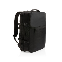 Рюкзак для путешествий Swiss Peak из rPET AWARE™ с регулируемым объемом, 15.6" черн