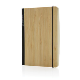 Блокнот Scribe с обложкой из бамбука, А5, 80 г/м² черн