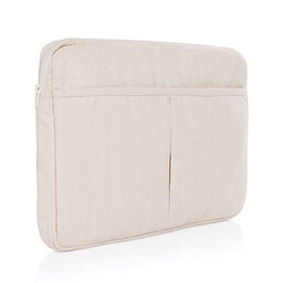 Чехол для ноутбука Laluka из переработанного хлопка AWARE™, 15,6’’ кремов