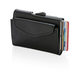 Кошелек с отделением для монет и держателем для карт C-Secure RFID черн