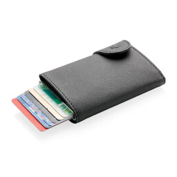 Кошелек с держателем для карт C-Secure RFID черн серебрян