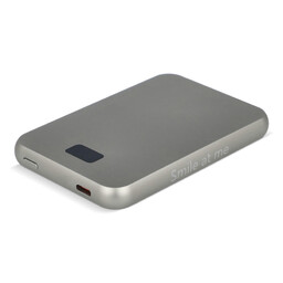 Внешний беспроводной аккумулятор Xoopar Smile с MagSafe и зеркалом, 5000 мА·ч серебрян