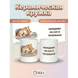 2950016 Керамическая кружка белая Менеджер по сну, 330 мл Бел