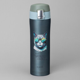 ТЕРМОКРУЖКА CAT 420 МЛ, КОЛБА НЕРЖ.СТАЛЬ 18/10