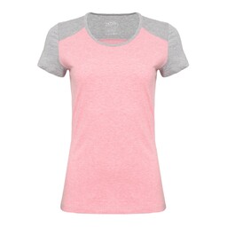 Футболка ЖЕН  меланж/розовый   2XL (48-50)