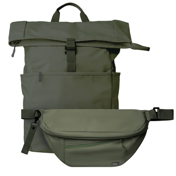 Подарочный набор Бостон (Boston), зеленый (рюкзак, сумка через плечо (cross body) ЗЕЛЕН