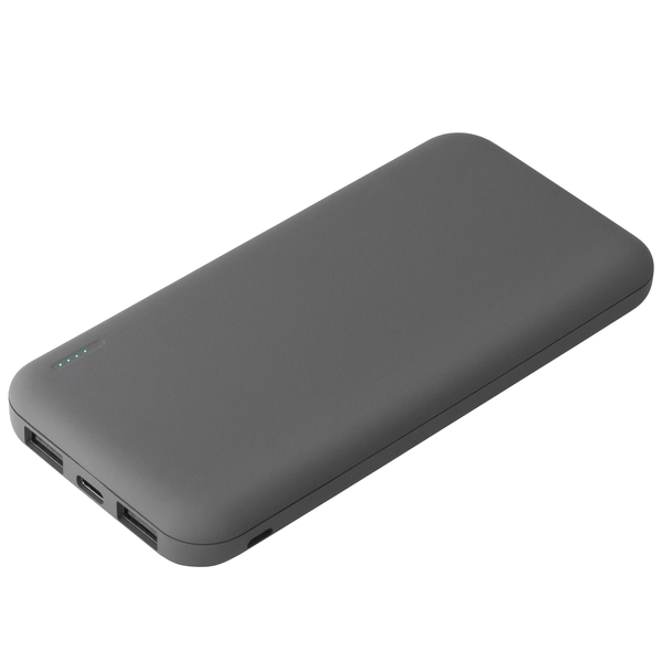 Внешний аккумулятор с подсветкой Люче (Luce) 10000 mAh, серый СЕР