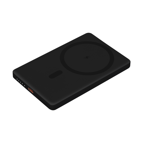 Внешний аккумулятор Атлантис (Atlantis) PD 5000mAh с функцией беспроводной зарядки 15W, черный ЧЕРН