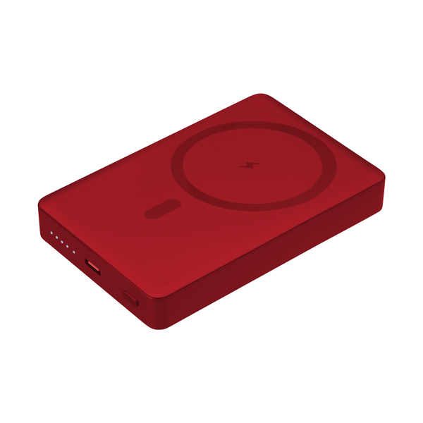Внешний аккумулятор Атлантис Плюс PD (Atlantis PD Plus) 10000mAh с функцией беспроводной зарядки 15W, красный КРАСН