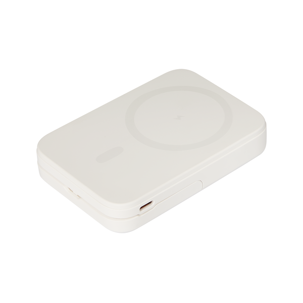 Внешний аккумулятор Юнион PD (Union PD) 10000mAh с функцией беспроводной зарядки 15W, белый БЕЛ