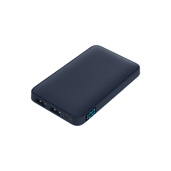 Внешний аккумулятор с подсветкой Анкор (Ancor) 5000 mAh, синий СИН