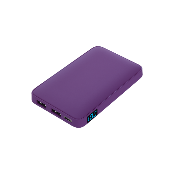 Внешний аккумулятор с подсветкой Анкор (Ancor) 5000 mAh, фиолетовый ФИОЛЕТОВ