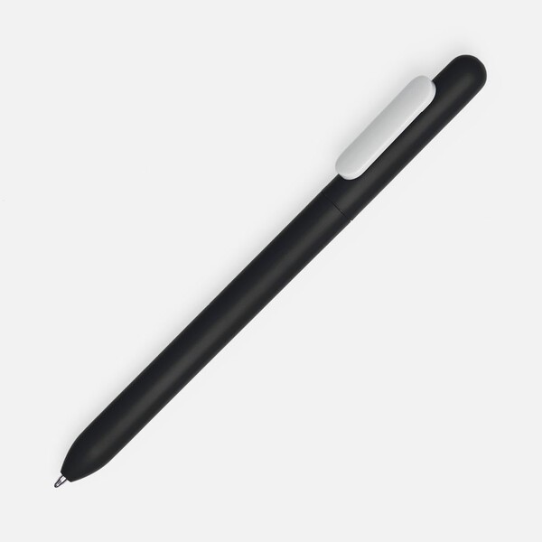 Ручка шариковая Swiper Soft Touch, черная с белым