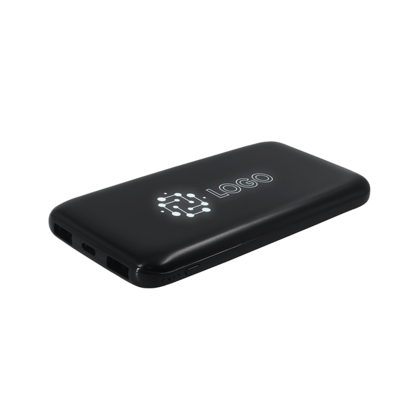 Внешний аккумулятор с подсветкой Bplanner Power 4 ST, 8000 mAh (Белый) черный с белым