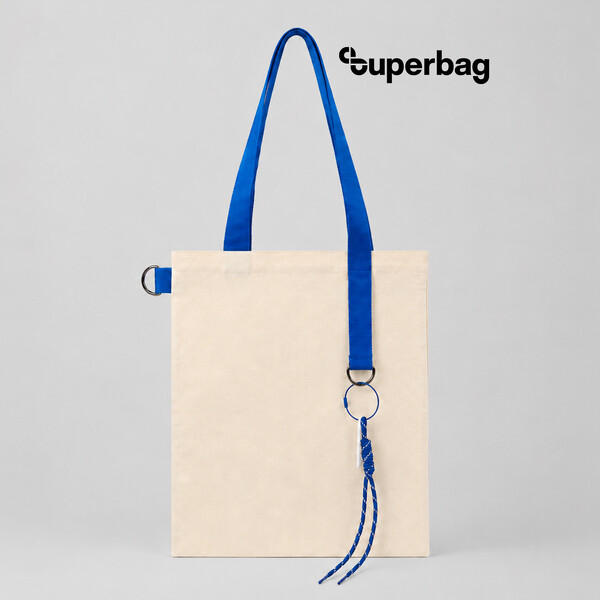 Набор Superbag Eco blue: шоппер с обвесом неокрашенный с синим