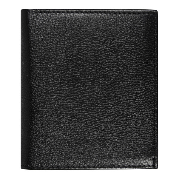 Кошелек с картхолдером Leather Plain, чёрный