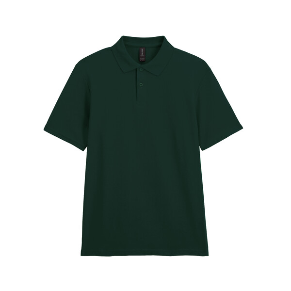 Футболка поло SOFTSTYLE ADULT DOUBLE PIQUE, ТЕМНО-ЗЕЛЕНЫЙ 2XL