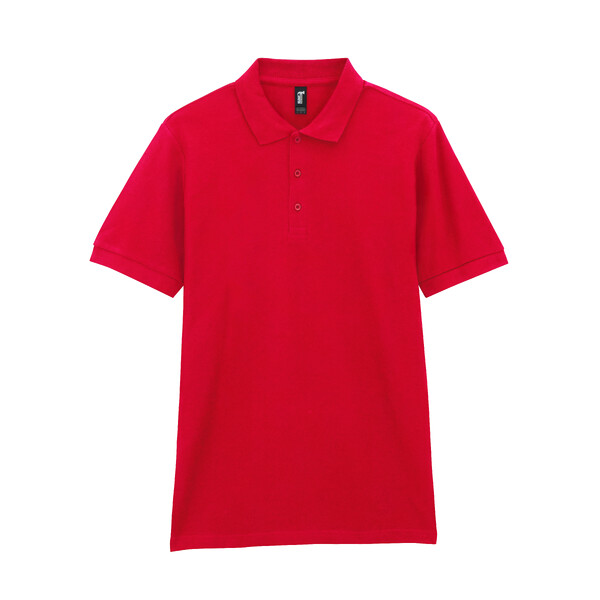 Футболка поло PREMIUM COTTON ADULT DOUBLE PIQUE, КРАСНЫЙ 2XL