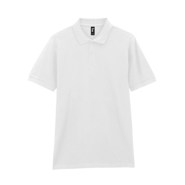Футболка поло PREMIUM COTTON ADULT DOUBLE PIQUE, БЕЛЫЙ 2XL