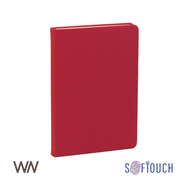 Ежедневник недатированный "Милан", А5, покрытие soft touch красн
